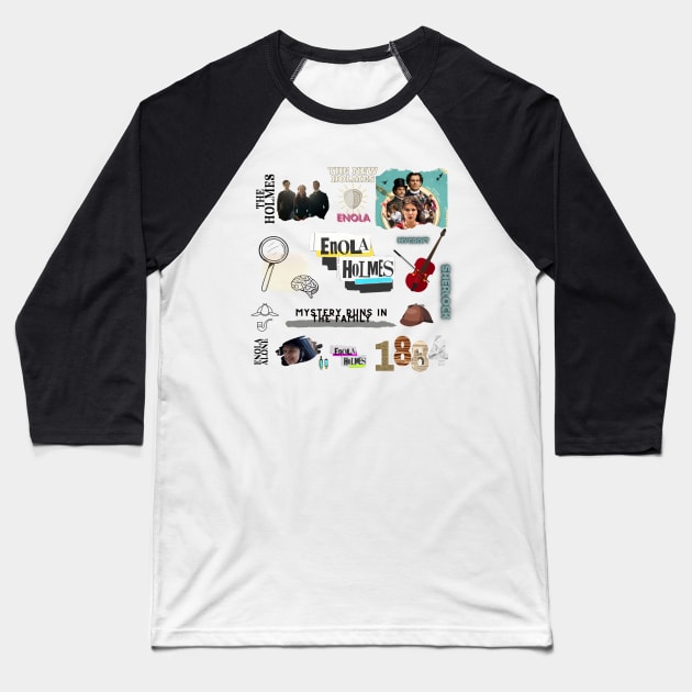 Enola Holmes Baseball T-Shirt by PodByAsh